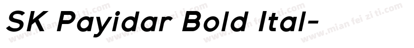 SK Payidar Bold Ital字体转换